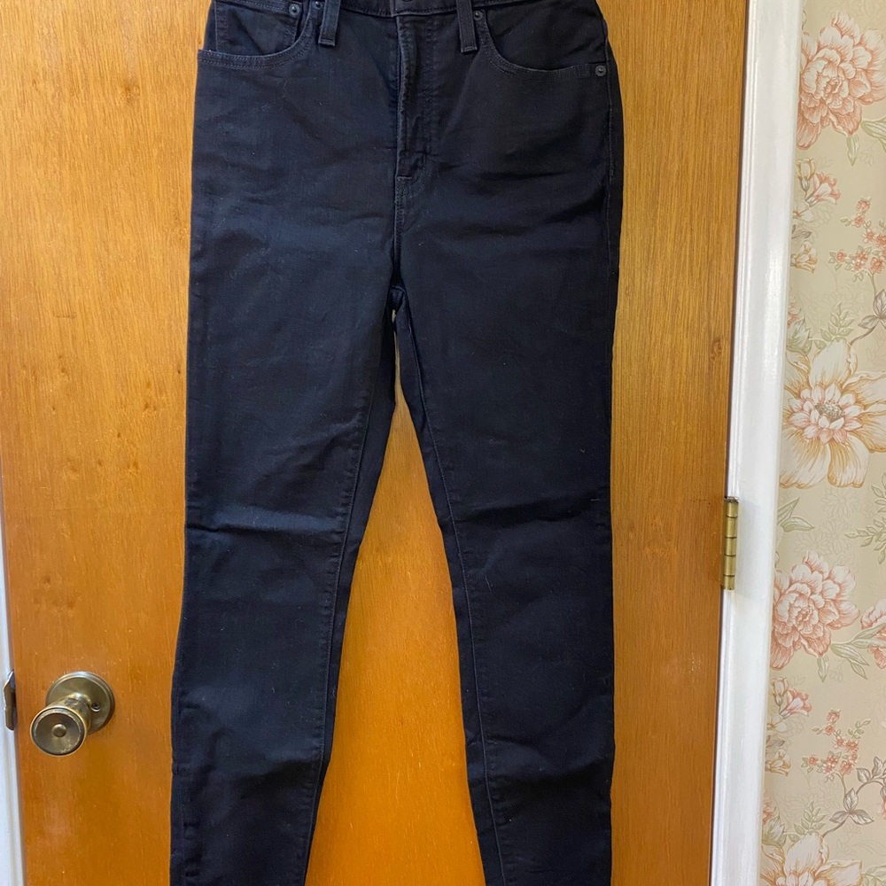 J. Crew Curvy Toothpick Black Jeans Size 27